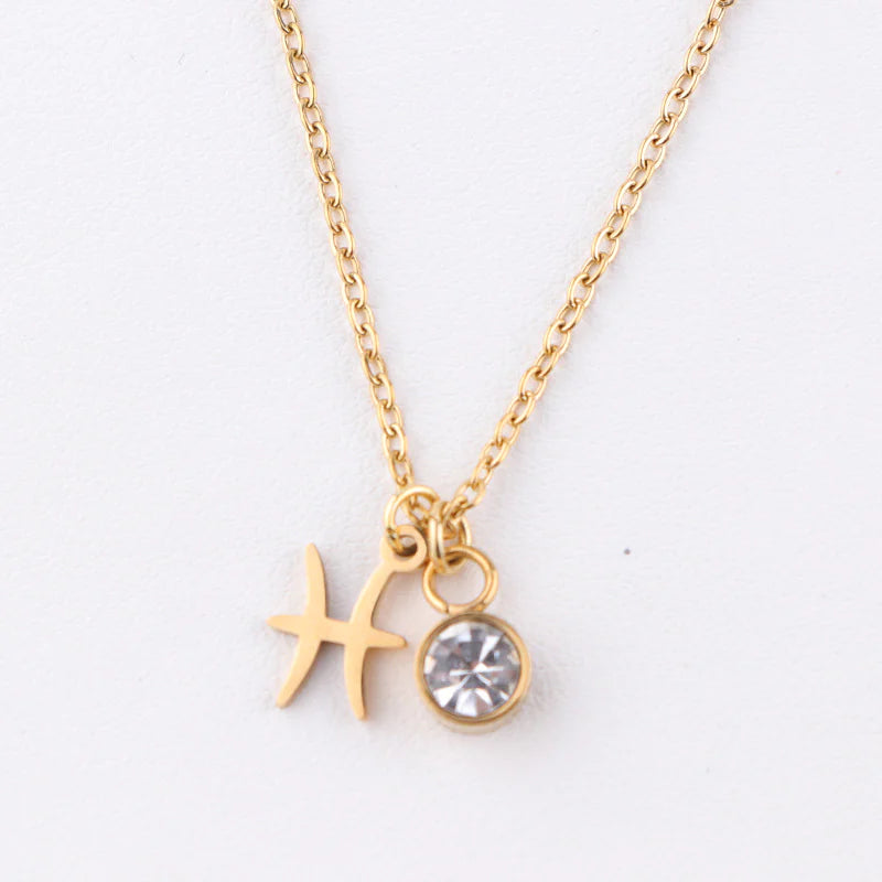Zodiac Birthstone Necklace