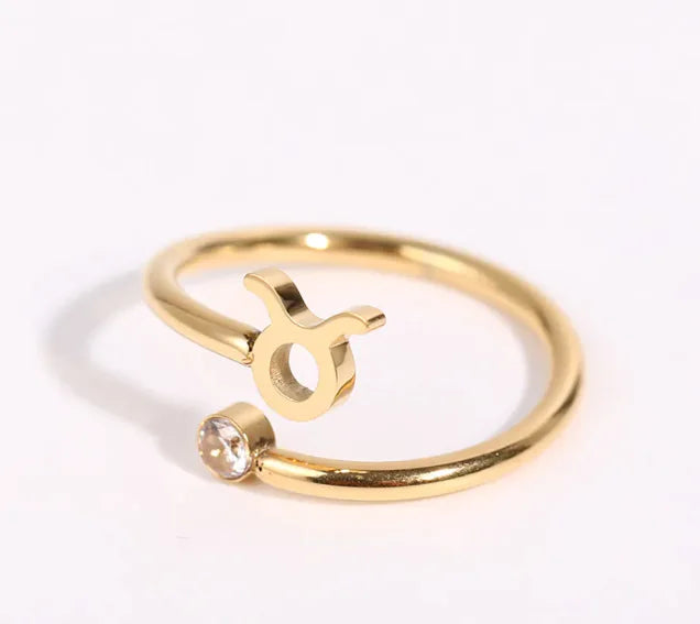 Zodiac Birthstone Ring