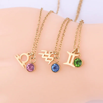 Zodiac Birthstone Necklace
