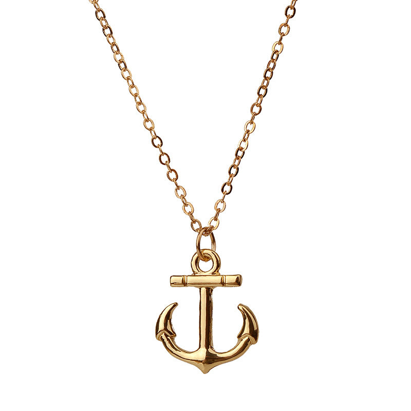 Anchor Cross Alloy Necklace for Women