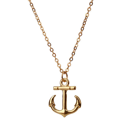 Anchor Cross Alloy Necklace for Women