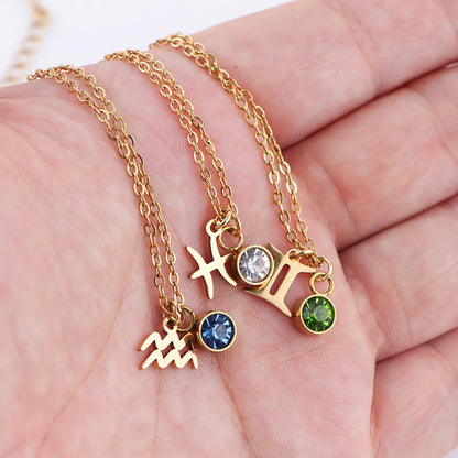 Zodiac Birthstone Necklace