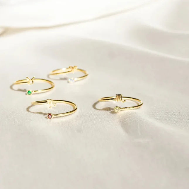 Zodiac Birthstone Ring