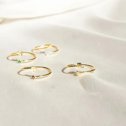 Zodiac Birthstone Ring