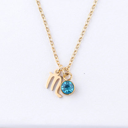 Zodiac Birthstone Necklace