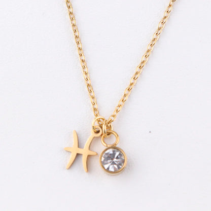 Zodiac Birthstone Necklace