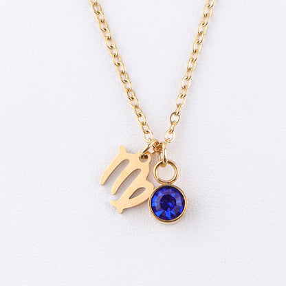 Zodiac Birthstone Necklace