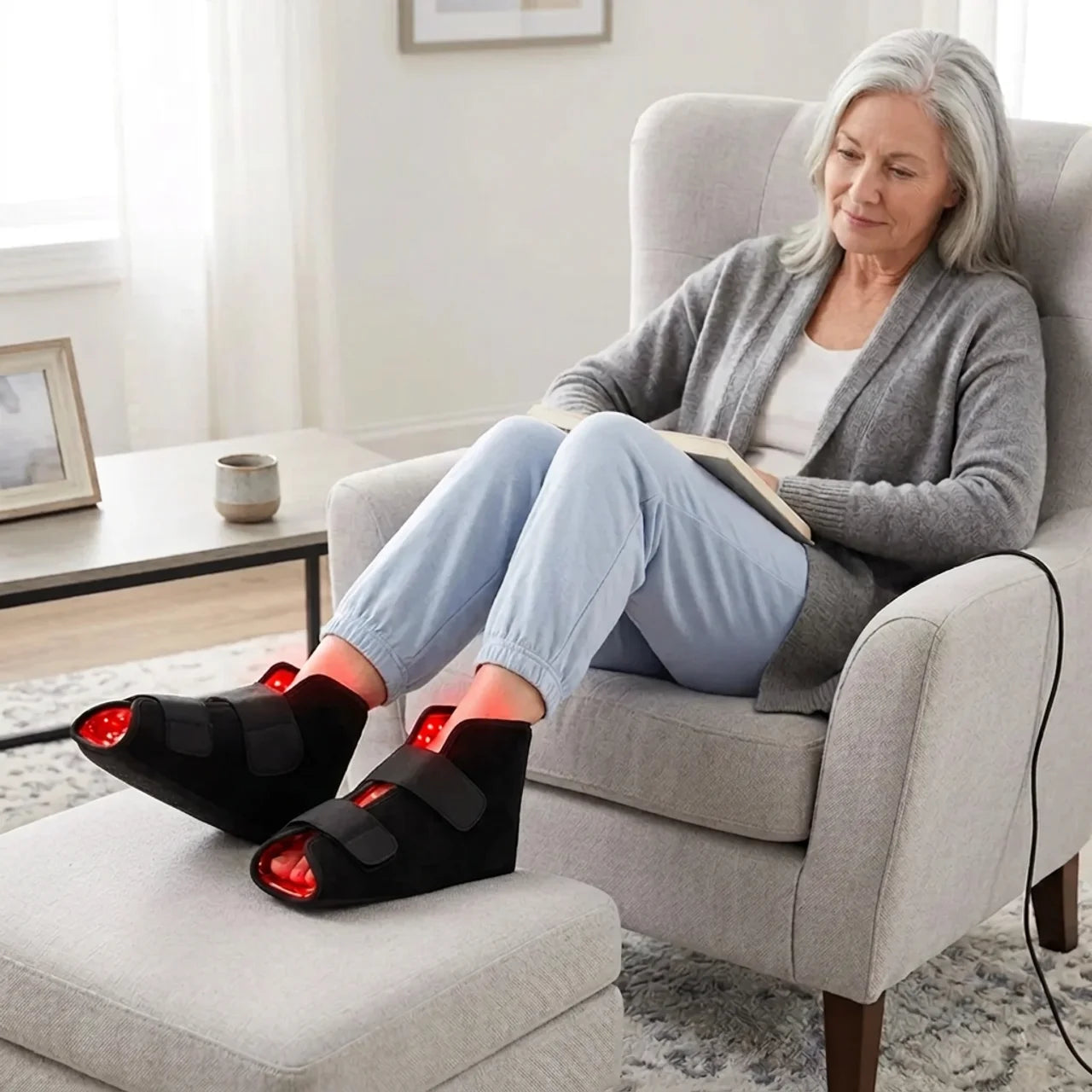 Kalmiva Restore™ – Red Light Therapy Foot Wrap