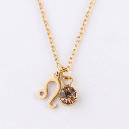 Zodiac Birthstone Necklace