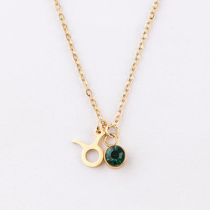 Zodiac Birthstone Necklace
