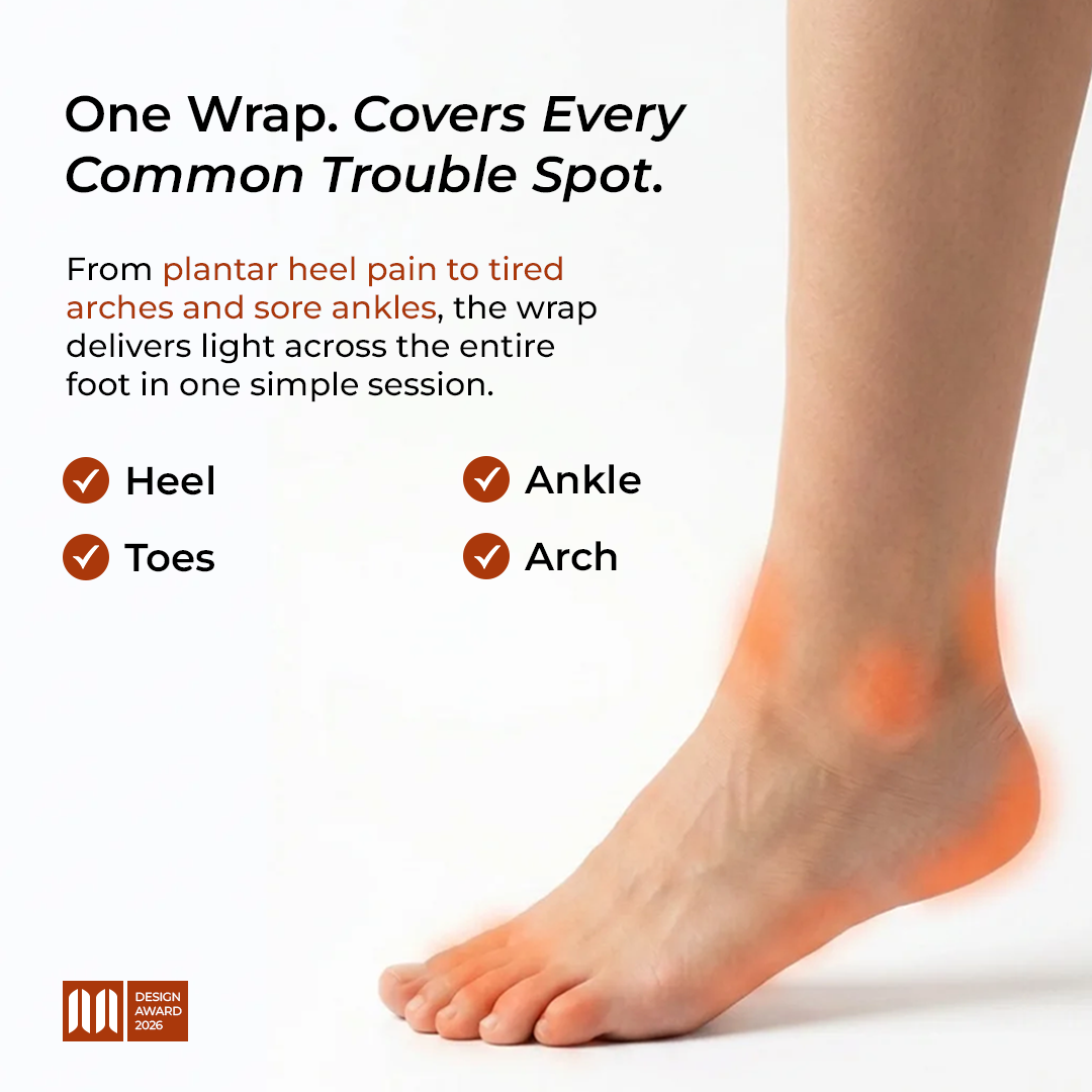 Kalmiva Restore™ – Red Light Therapy Foot Wrap