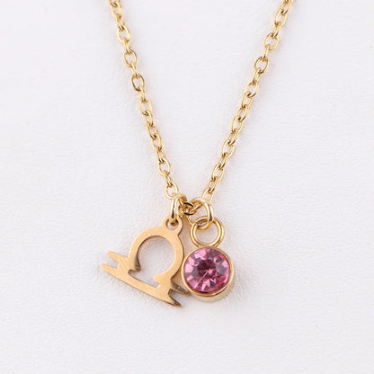 Zodiac Birthstone Necklace