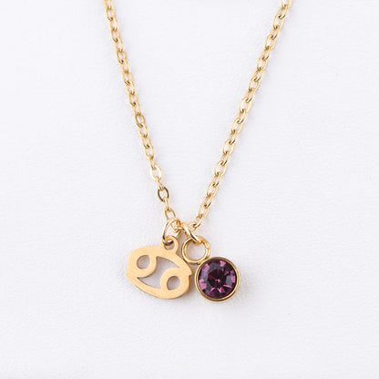 Zodiac Birthstone Necklace