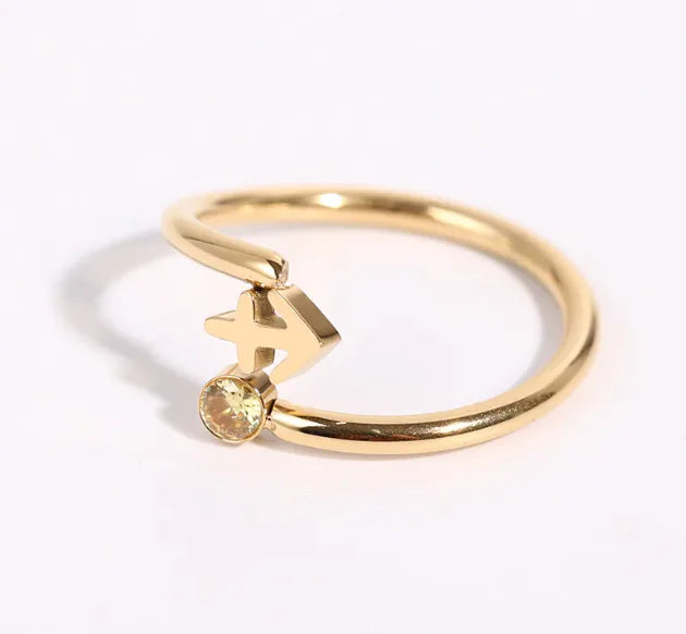 Zodiac Birthstone Ring